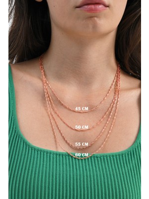 Söğütlü Silver 925 Ayar Gümüş  Singapur Gümüş Zincir 45-50-55-60 cm