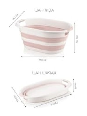 Frefly Store 38 Litre Katlanabilir Silikon Çamaşır Sepeti, Taşınabilir Düzenleyici
