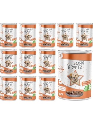 Frefly Store 400 gr Somonlu ve Jöleli Yetişkin Köpek Konservesi, 12 Adet