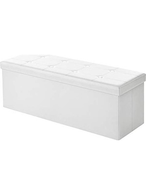 Frefly Store Katlanabilir Saklama Kutusu, 120 Litre, Beyaz