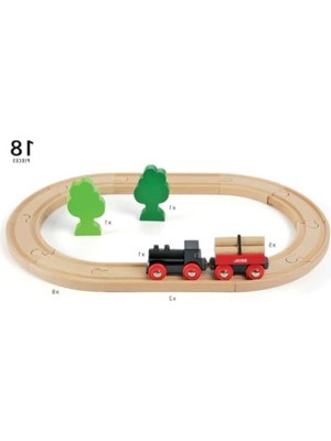 Frefly Store Ahşap Orman Tren Seti