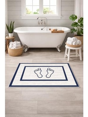 Frefly Store Kaymaz Banyo Halısı, Su Emici Süngerli, 40X60 cm