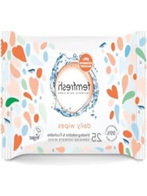 Frefly Store Dış Genital Bölge Islak Mendil, 25'li Paket, Aloe Vera Özlü