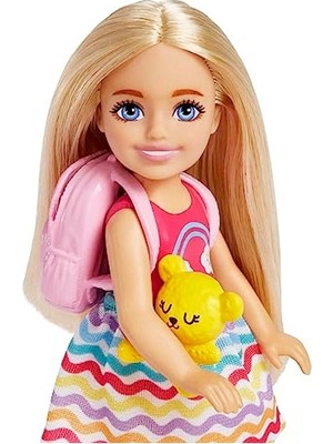Frefly Store Barbie Seyahatte Chelsea Bebek ve Aksesuarları Barbie Oyuncakları, Chelsea™ Bebek ve Aksesuarları, Yavru Köpeğiyle Seyahat Seti HJY17