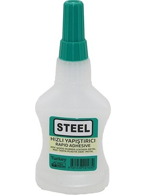 Altaylar Tedarik 24 Adet Wincell Steel Hızlı Yapıştırıcı 37GR Mdf-Ahşap-Metal-Plastik-Deri