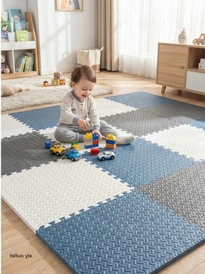 Frefly Store Kurulumlu Oyun Spor Matı, 50X50 cm Puzzle Halı Seti