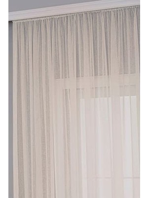 Frefly Store 250 x 260 cm Bej Keten Tül Perde, Modern Tasarım ile Şık