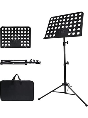Frefly Store Taşınabilir Nota Kağıdı Müzik Standı, Çantalı, Ayarlanabilir Tasarım, 1 Paket