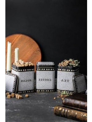 Frefly Store Kare Metal Saklama Kabı Seti, 87X87X125 Cm, 3 Lü Pratik Çözüm