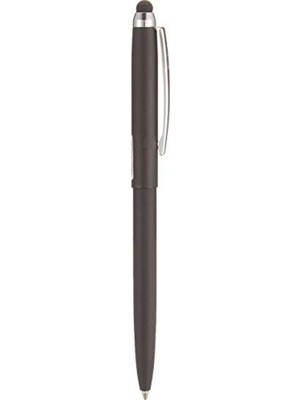 Frefly Store Mat Siyah Tükenmez Kalem, Stylus Uç, Krom Kaplama Klips