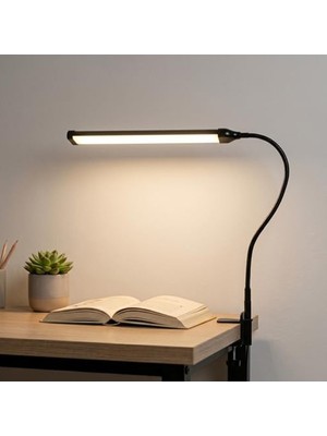 Frefly Store Esnek Kol LED Masa Lambası, 3 Renk Sıcaklığı ile Dimmer Anahtarlı
