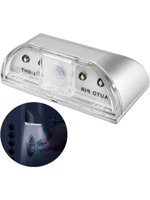 Frefly Store Pilli Hareket Sensörlü LED Aydınlatma, 4 LED ile Pratik Işık Çözümü