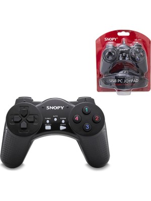 Altaylar Tedarik Joypad - Gamepad Siyah Oyun Kolu USB Kablo 13 Düğme - 8 Yön Tetikleyici 1.5mt Kablo
