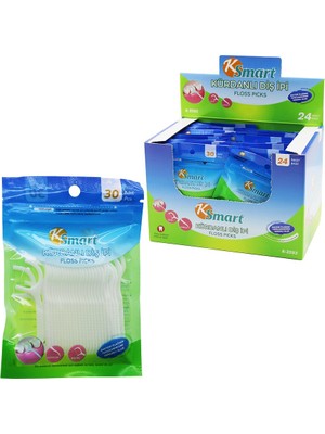 Altaylar Tedarik 720 Adet Poşetli Kürdanlı Diş Ipi = 30PCS x 24