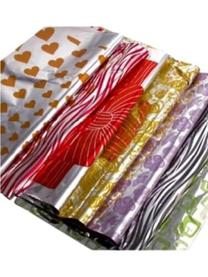 Frefly Store Kendinden Bantlı Metalize Hediye Poşeti 20X25 Cm, 100 Adet