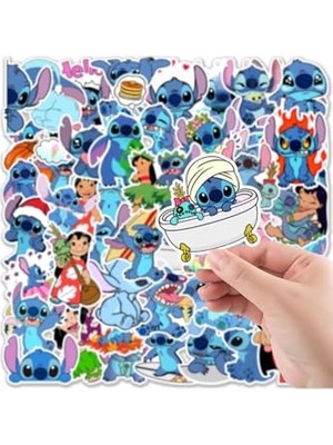 Frefly Store Stitch Seri 2 Defter Suluk Laptop Notebook Tablet Telefon Kılıf Sticker Seti