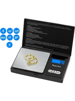 Altaylar Tedarik Professional Hassas Terazi 500 Gram Kapasiteli 0.1 Hassasiyetli Dijital Kapaklı Tartı