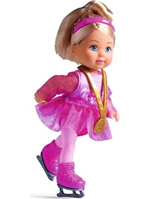 Frefly Store 12 cm Boyutunda Pembe Kostümlü Buz Pateni Eğlencesi Figürü