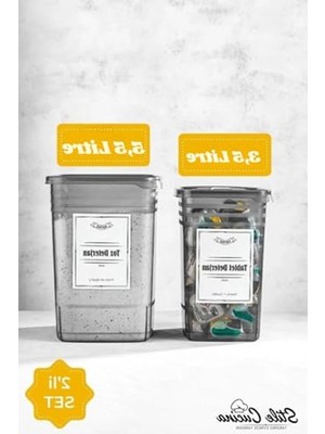 Frefly Store 2'li Deterjan Saklama Kutusu, Mega Boy, 1x3,5 Litre ve 1x5,5 Litre Kapasite