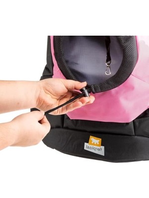 Frefly Store Geniş Açıklıklı Köpek ve Kedi Sırt Çantası - Pembe