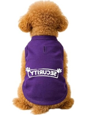 Frefly Store Kedi ve Köpek Kıyafeti, Mor Renkli Güvenlik Atlet, Xl Beden