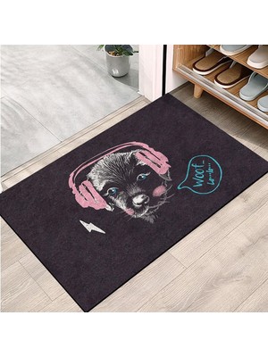 Kazan Hobi Monnhein Kapı Önü Paspası - Modern ve Şık Kapı Paspası | Ev, Ofis ve Dış Mekân Kullanımı Için (Woof Style) 45X65