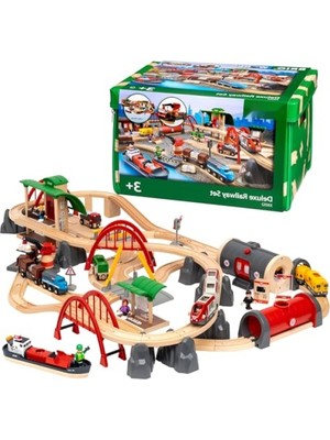 Frefly Store Gerçek Yaşam Temalı Delüks Tren Yolu Seti