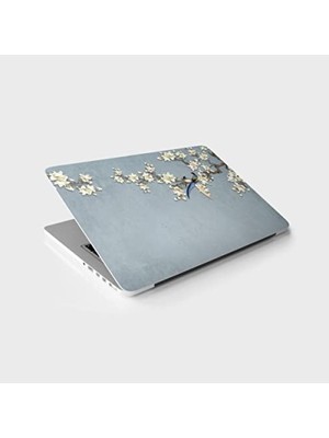Frefly Store Ağaç Kuş Temalı Laptop Sticker, Etiket