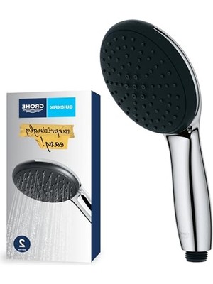 Frefly Store Yuvarlak Duş Başlığı, 110 mm Boyutunda ve Kireç Önleyici Sistem ile Konforlu