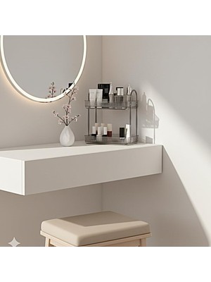 Frefly Store Duman Gri Renkli Banyo Düzenleyici Organizer Raf