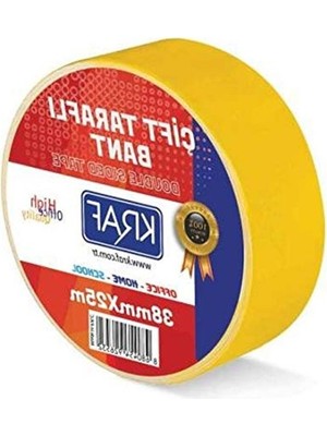Frefly Store 38 mm x 25 M Çift Taraflı Bant, Dayanıklı ve Güçlü
