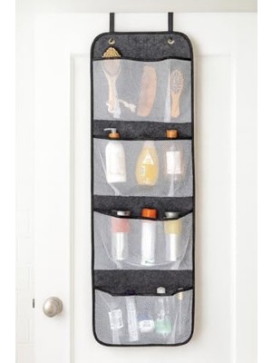Frefly Store 4 Bölmeli Keçe Kapı Arkası Organizer - Pratik ve Şık Düzenleyici