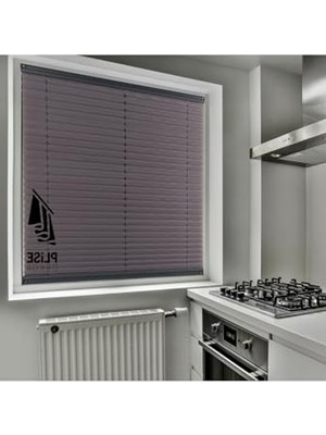 Frefly Store Yapıştırmalı Antrasit Gri Plise Perde, 65G x 200Y cm Ölçülerinde