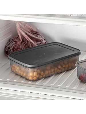 Frefly Store Silikon Yumuşak Kapalı Dondurucu Saklama Kabı 1500ML - No Frost Teknolojisi