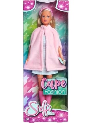 Frefly Store Simba, 105733678, Steffi Love Cape Fashion, Steffi Bir Elbise ve Pelerin Giyiyor, Bot, Saç Bandı ve Özel Tasarım Çantası, 29 cm
