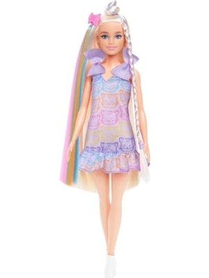 Frefly Store Barbıe Upuzun Muhteşem Saçlı Bebekler™ Bebek Barbie Upuzun Muhteşem Saçlı Bebekler Serisi Bebek ve Aksesuarları, 2 Farklı Kombiniyle Upuzun Saçlı Sarışın Bebek JCT72