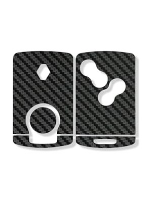 Frefly Store Renault Clio4 ile Uyumlu Megane 3 Fluance Anahtar Kart Folyo Sticker Kaplama Mat Karbon Siyah