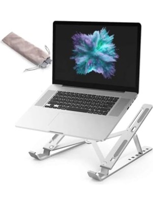 Frefly Store Taşınabilir 7 Kademeli Laptop Standı - Metal ve Kaymaz
