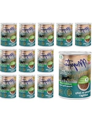 Frefly Store 400 gr x 12 Adet Yavru Köpek Konservesi, Kuzulu ve Jöleli