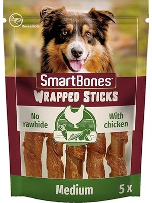 Frefly Store Tavuk Sargılı Medium Stick Köpek Ödülü 5'li (5 x 125GR)