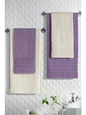 Frefly Store Pamuklu Banyo Havlu Seti - 4'lü, 50X90 cm ve 70X140 cm