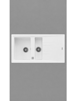 Teka STONE GRANİT EVYE 1,5 GÖZLÜ BEYAZ (115360005)