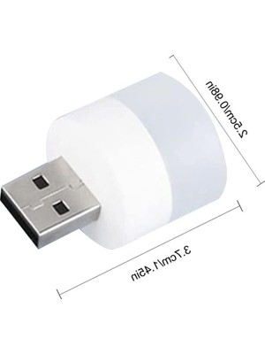 Frefly Store USB LED Küçük Beyaz Işık Lamba - Enerji Tasarruflu