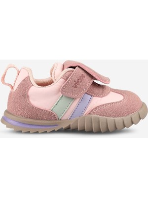 Vicco Matilda Bebe Süet Çizgili Cırtlı Sneaker Ayakkabı 346.26K.140