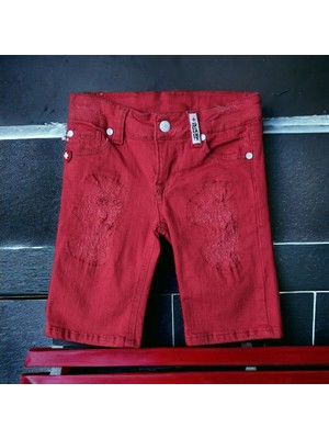 Zue Çocuk Unisex Likralı Yazlık Kot Şort