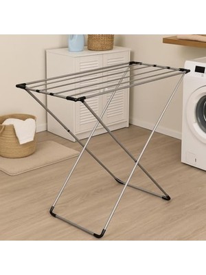 Frefly Store Katlanabilir Çamaşır Kurutmalığı, Dayanıklı Metal Gövde, Kompakt