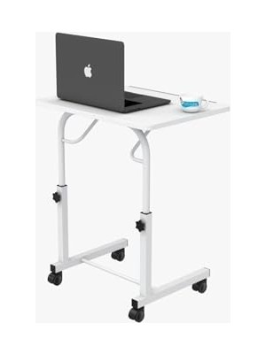 Frefly Store Tekerlekli Notebook Laptop Çalışma Sehpası Eğim ve Yükseklik Ayarlı Akrobat Ders Yemek Çekyat Masası