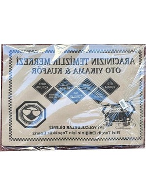 Frefly Store Baskılı Kraft Oto Paspas Kağıdı, 35X50 Cm, 50 Adet Paket