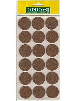 Frefly Store Yapışkanlı Keçe Zemin Koruyucusu - Çap 35 mm (18 Parça)
