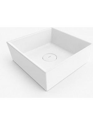 Bocchı VESSEL KARE LAVABO 38X38 CM - PARLAK BEYAZ